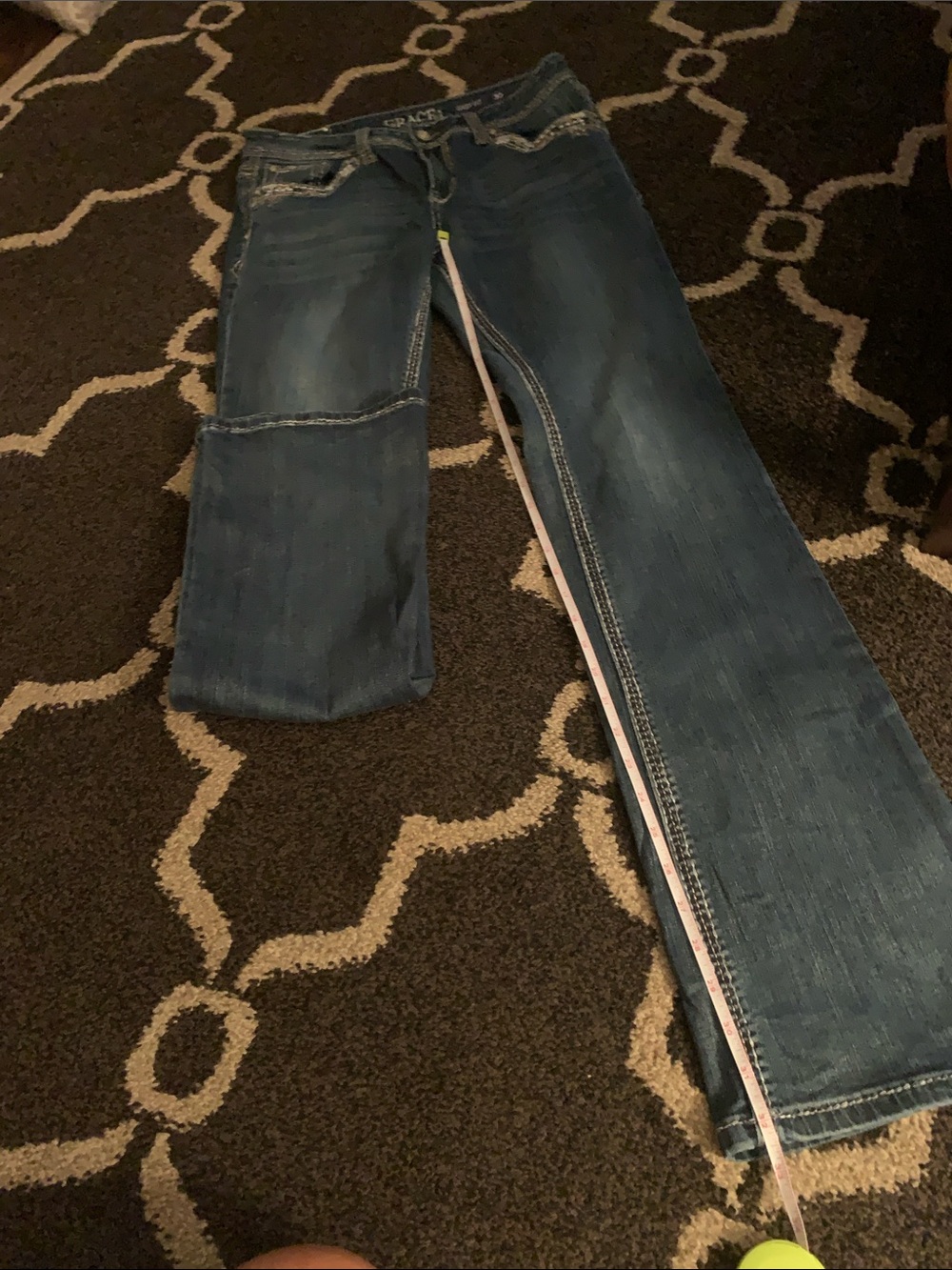 Grace Blue Distressed Denim Bermudas